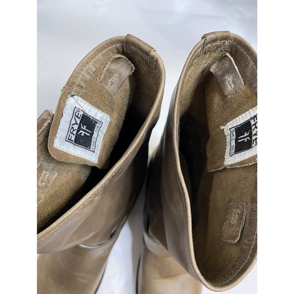 Frye Leather Engineer Harness Motorcycle Bootie 6.5 - Picture 4 of 9